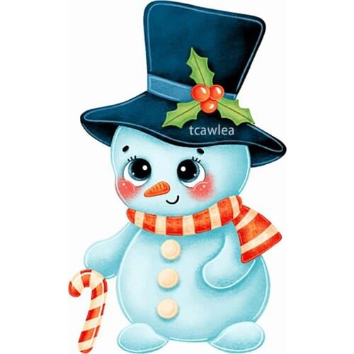 New Metal Cutting Dies Christmas Hat Scarf Candy Cane Stencils for Making Scrapbooking Album Paper Card Embossing Cut Die