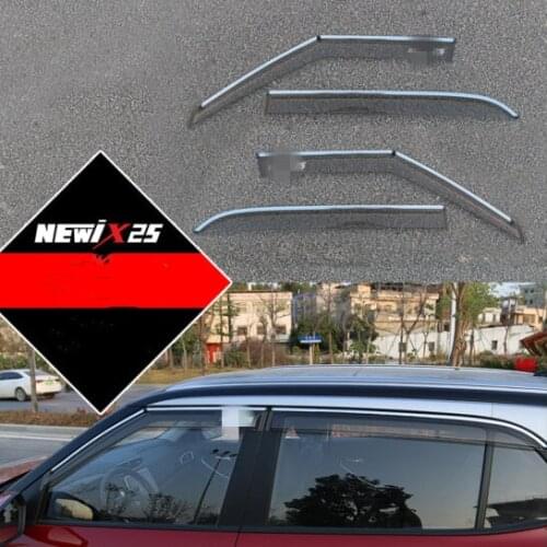 Window Visor Vent Shades Sun Rain Deflector Guard Awnings Auto Accessories 4pcs for Hyundai Creta IX25 2020