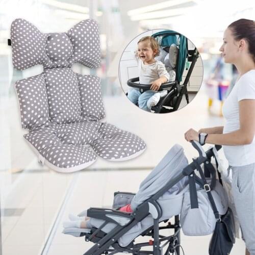 Sleeping Pillow Infant Pram Accessory Warm Cushion Pad Baby Stroller Cotton Seat Mattresses Cover Head Fixed Pillow