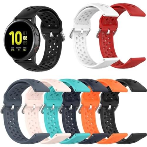 For Huawei Honor Huami Garmin Samsung Fossil Ticwatch 18/20/22mm Watch Accessories Fashion Silicone Bracelet Strap WatchBand