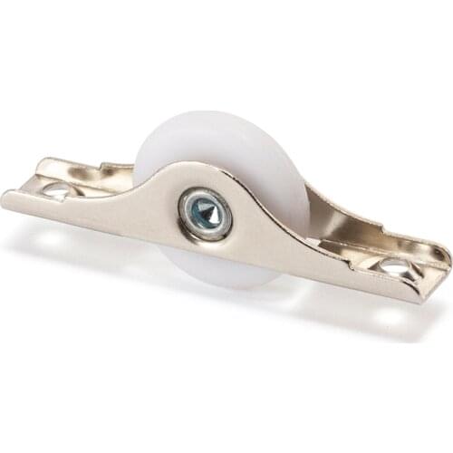 Wardrobe TV console bookcase sliding door metal frame 1" Dia PP plastic Wheel heavy duty bearing roller zinc color caster