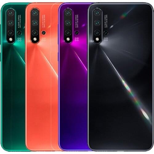 For Huawei Nova 5 / Nova 5 Pro Glass Battery Cover Back Cover Housing Case With 3M Adhesive+Camera Lens