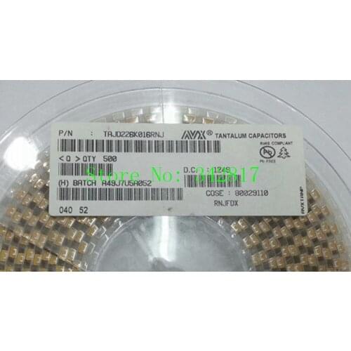 TAJD226K025RNJ CAP TANT 22UF 25V 10% 2917 Tantalum Capacitors D type 50pcs