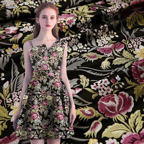 Dress fabric jacquard fabrics ladies suit fabric handmade jacquard fabrics decorative cloth