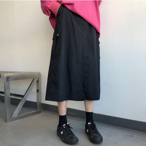Womens Skirts Japanese Harajuku Ulzzang Vintage Casual Loose Lazy Skirt Female Korean Kawaii Cute Clothing For Women