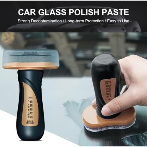 100ml Car Glass Oil Film Scratch Removing Cleaning Washing Polishing Paste Oil-Proof Film Agent Water Hydrophobic Paint