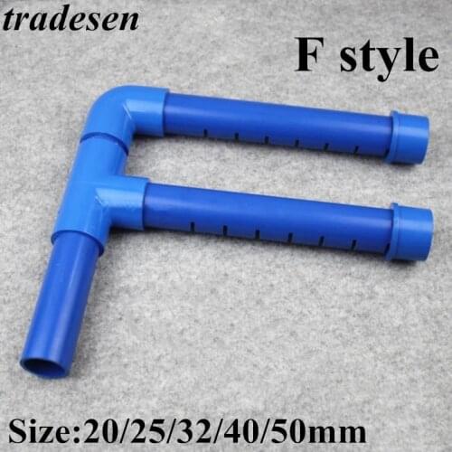 20~50mm Fish Tank Rain Pipe Drip Water Tube Downcomer Cess-Pipe Aquarium PVC Pipe Filter Accessories Drain Deluge Pipe F type
