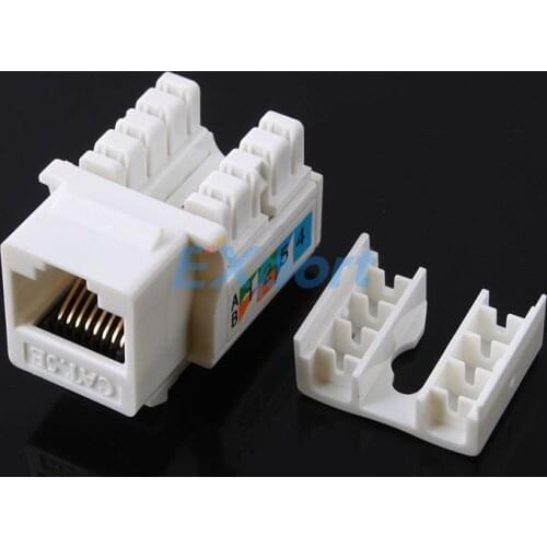 5pcs Cat5E 110 Punch Down Keystone Jack RJ45 CAT5 High Quality For Network Module For Dropshipping