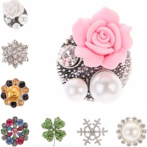 5pcs/lot Boutique Crystal Rhinestone Circular Buttons DIY Children Headband Hats Shoes Accessories Baby Girls Garment Decorative