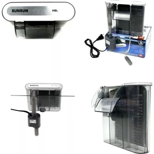 Aquarium Hang On Back Hob Power Slim Waterfall Filter 350L/H SunSun Fish Tank Canister 220v HW-302 Internal Filters
