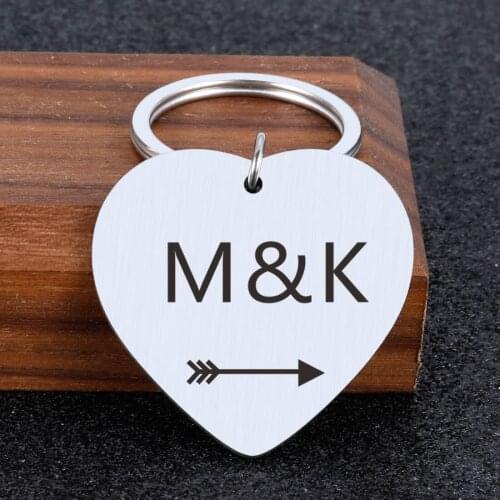 Couple Keychain Anniversary Gift Birthday Gift For Boyfriend Custom Keychains Car Keychains For Couple Lovers Couples Keyring