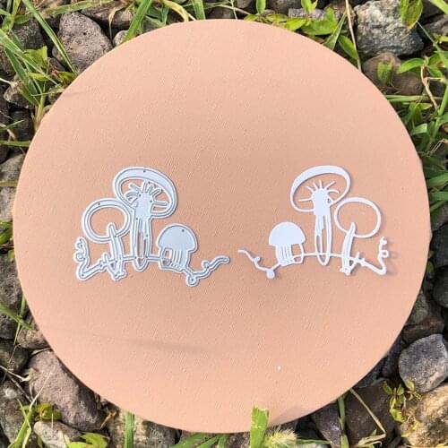 CH 2021 New Arrival Group of mushrooms 3D Gift Stitched DIY Scrapbooking Stamps Craft Embossing Die Cut Making Stencil Template