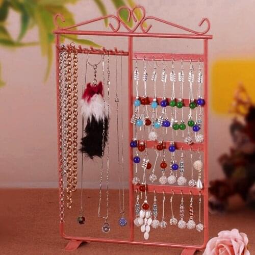 Earrings Necklace Holder Wall Mount Jewelry Organizer Hanger Stand For Women