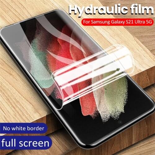 For Samsung Galaxy S21 Ultra 5G SM-G998B G998U G998N Hydrogel Film Protective Screen Protector Cover (NOT Tempered Glass )