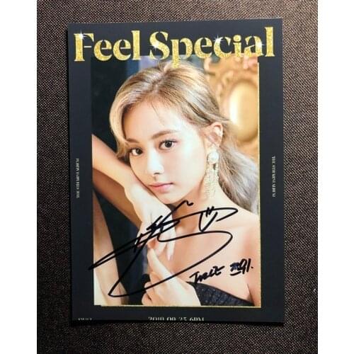 Hand signed TWICE Tzuyu autographed photo FEEL SPECIAL 5*7 092019N1