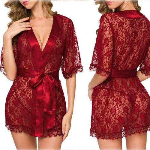 Imcute Women's Robes With Lace