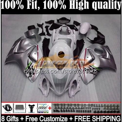Injection For SUZUKI GSXR1300 Hayabusa 2008 2009 2010 2011 2012 2013 21CL.124 GSXR 1300 CC 14 15 16 17 18 19 Fairing silver sale