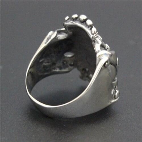 1pc Support Dropship Size 7-13 Crown Ring 316L Stainless Steel Fashion Jewelry Punk Ring