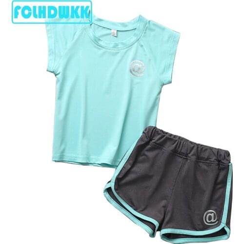 2-10Year 2019 Summer Kid Casual Clothing Set 2Pcs Baby Toddler Girls Kids Sports Shorts+Short Sleeve Boy Set Clothes Outfits