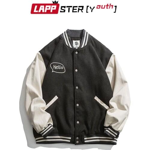 LAPPSTER-Youth Men Letter Patchwork Baseball Jacket 2021 Mens Harajuku Streetwear Korean Fashion Bomber Jacket Male Y2k Jackets