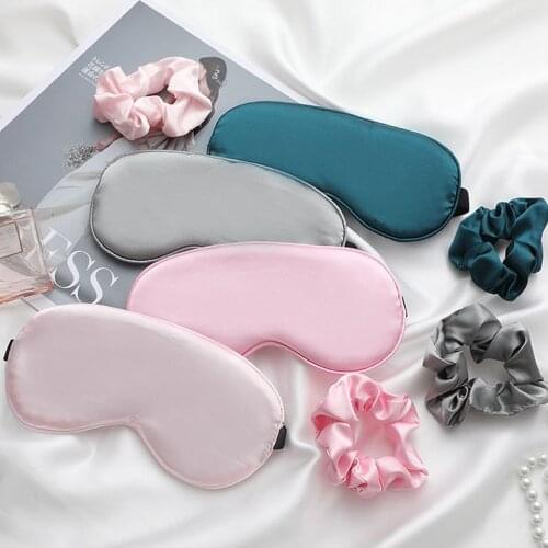 Sleeping Eye Mask Sleep Silk Relax For The Night Mask For Girl Women Men Cover Set Health With Hair Rope Dream New Beauty Tools