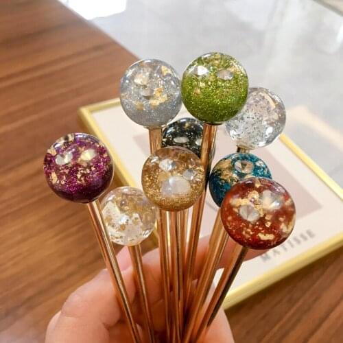 Cute flash ball hairstick hairpins headwear hair accessories