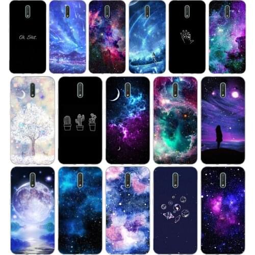 295FG sky Space planet Black gift Soft Silicone Tpu Cover phone Case for Nokia 2.1 2.3 3 3.1 4.2 5 5.1 Plus 7.2 6 8