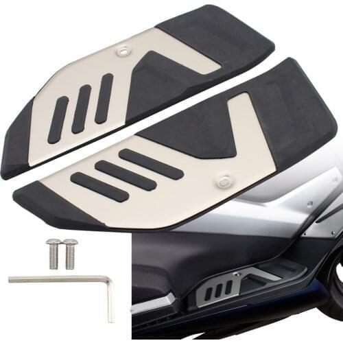 Motorcycle Pedals Footboard Passenger Footboard Steps Foot Pegs Cover Fits for Yamaha TMAX T-max 530 2017-2018