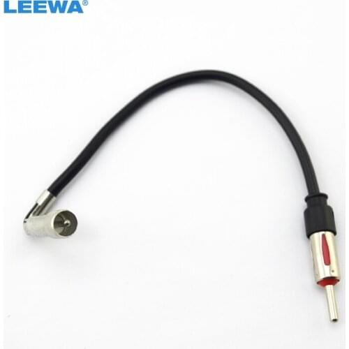 LEEWA 1PC Aftermarket Installation Car Radio Antenna Adapter Plug with Snap-Lock for Ford 1995-2003 #CA2250