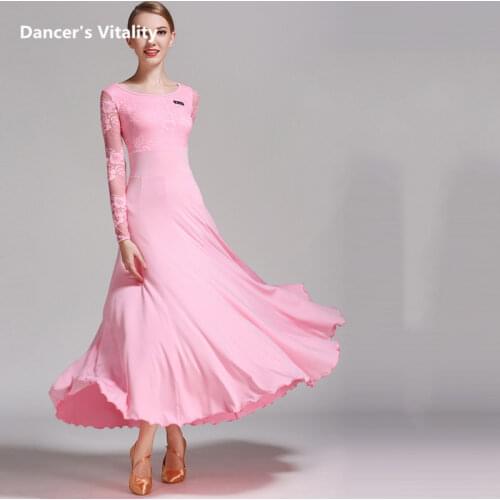 Professional Latin Dance Dress Women Tango Dress Salsa Rumba Modern Dance Costumes Wom Latin Round Neck Dress Dancing Clothes