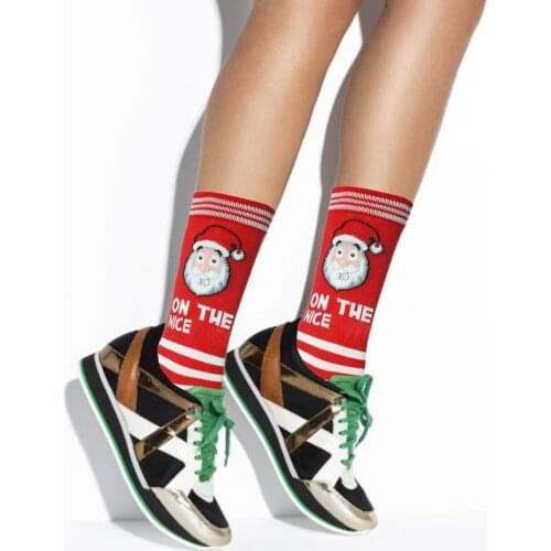 Christmas Socks Cozy Warm Slipper Christmas Elk Snowflake Love Small Bell Socks Men Women Winter Socks Medium Sock 2020