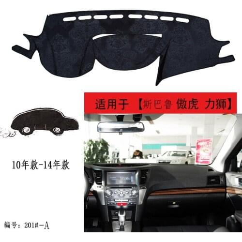 TOMMIA For subaru outback Legacy 10-14 Dashboard Pad Cover Dash Mat Anti-Sun Velvet Instrument