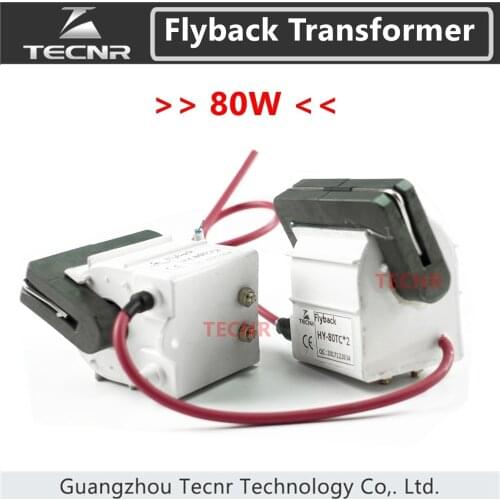 TECNR high voltage flyback transformer 80W for CO2 laser power supply parts