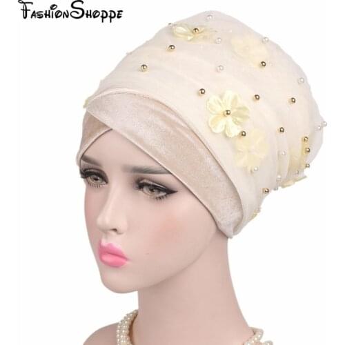 New Fashion 3D Flower Beaded Extra Long Mesh and Velvet Turban Head Wrap Nigerian Turban Stylish Head scarf Women Africa Hijab
