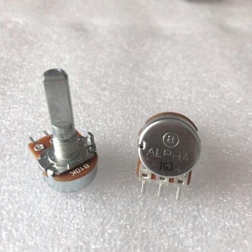 Original new 16 Type B10K B103 single audiophile power amplifier audio speaker volume potentiometer handle length 25MM SWITCH