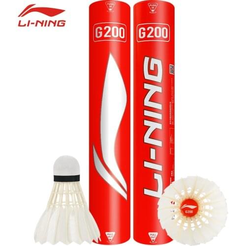 15pcs/tube 5tubes Lining Badminton Shuttlecock A+60 Goose Feather Flying Stability Durable Birdies Li-Ning Battledore