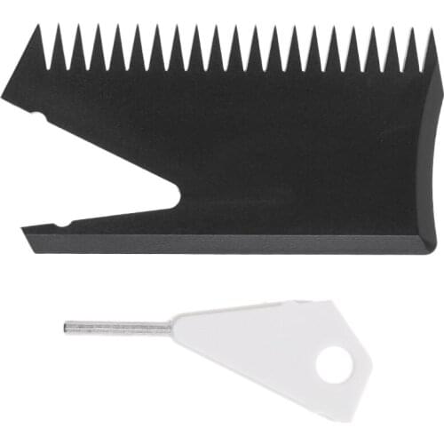 High Quality Plastic Surfboard Wax Comb Surf Board Wax Remove Comb with Fin Key Black Water Sports Surfing Accessories