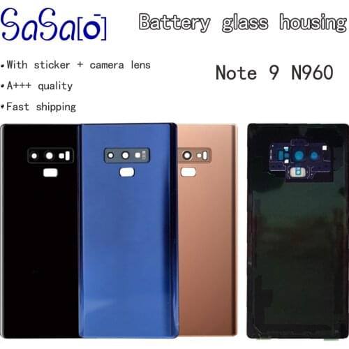 10Pcs Back Glass For Samsung Galaxy Note 9 N960 Replacement Battery Cover Rear Door Housing Case