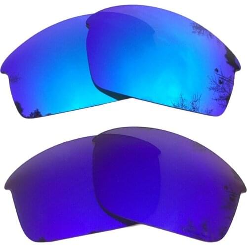 Ice Blue & Purple Mirrored Polarized Replacement Lenses for Bottle Rocket Frame 100% UVA & UVB