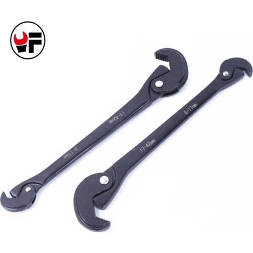 1 Pc Multifunctional double open wrench quick opening spanner professional universal spanner water pipe wrench for metalworking
