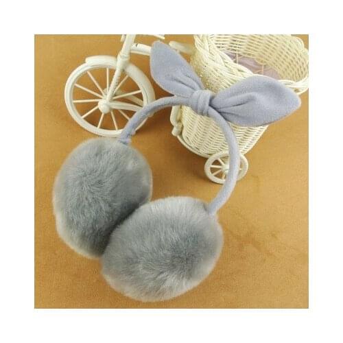Ear warmers Women Ladies girl sweet Plush Fluffy Warm fur earmuffs Earlap ear cover ear muffs orejeras Winter freeshipping