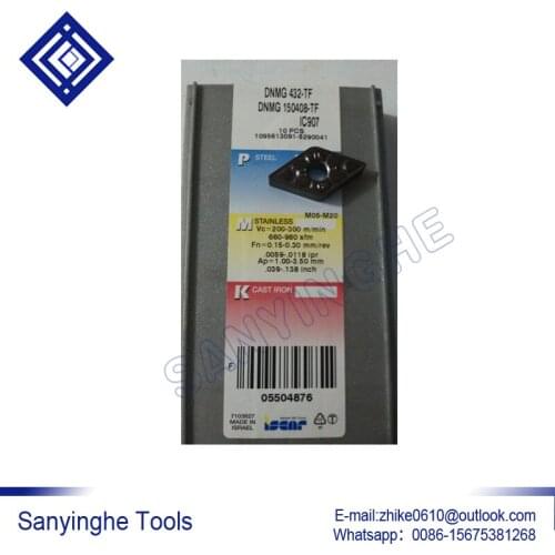 Free shipping high quality 50pcs/lots DNMG150404-TF IC907 / DNMG150408-TF IC907 cnc carbide turning inserts