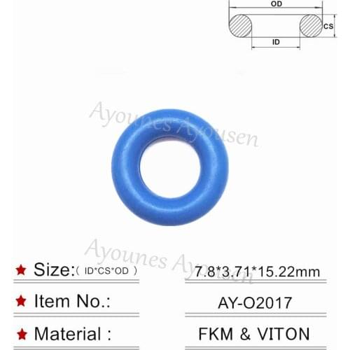 Free shipping 100pieces rubber oring upper seal 7.8*3.71mm for chevrolet car fuel injector repair kits (AY-O2017)
