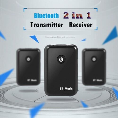 4.2 Bluetooth Receiver Transmitter 2 In 1 Wireless Music Audio Adapter 3.5mm Stereo Audio Cable Dongle For TV DVD MP3 PC Sounder