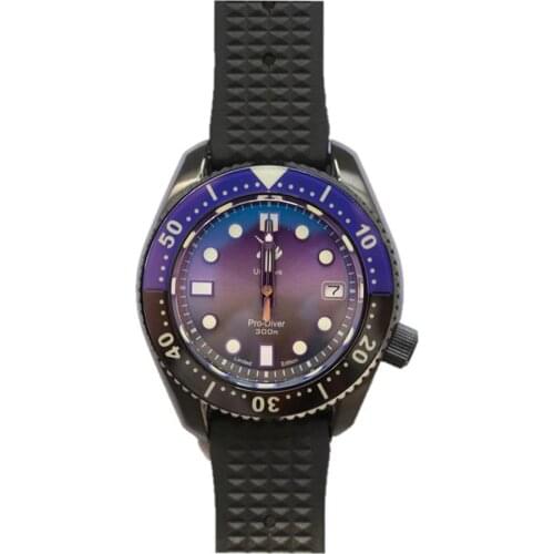 PROXIMA dive watch for men,luxury mens automatic watches 30 Bar waterproof self wind mechanical wristwatch NH35 sapphire black