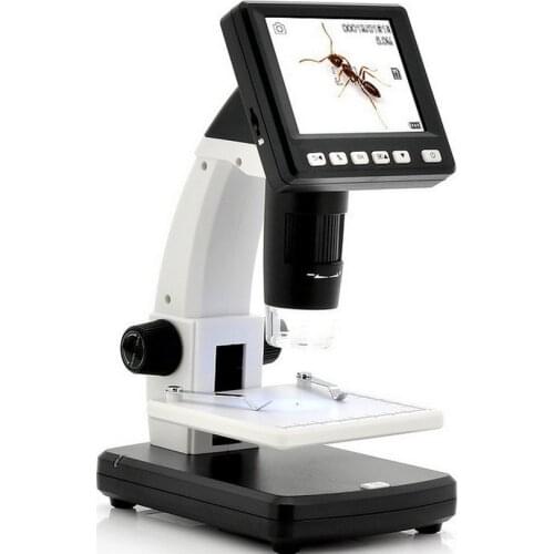 3.5 inch LCD Digital 5 Megapixels Microscope 8 LED Camera Video Recorder 500X Magn Free shipping