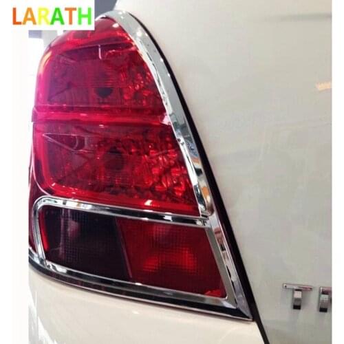 For Chevrolet Chevy Trax Tracker 2014 2015 ABS Chrome Rear Tail Light Lamp Cover Frame Decoration Light Protection 2pcs