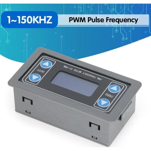 1HZ~150KHZ Signal Generator Digital Display PWM Pulse Frequency Duty Ratio Adjustable Square Wave Rectangular Signal Generator