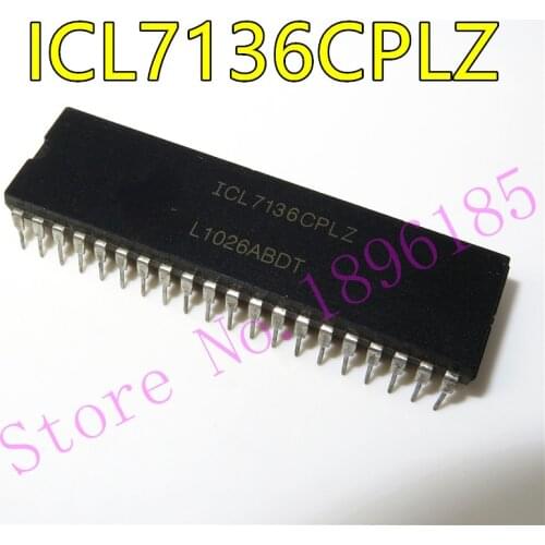 ICL7136CPLZ ICL7136 DIP-40 3 1/2 Digit LCD/LED, Low Power Display, A/D Converters with Overrange Recovery