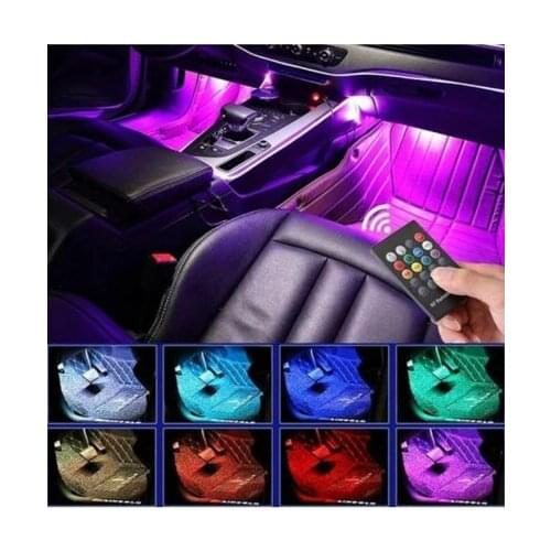 GOLF 4 Car Interior Lighting Control Music Sensitive Feet Six Led -7 Color